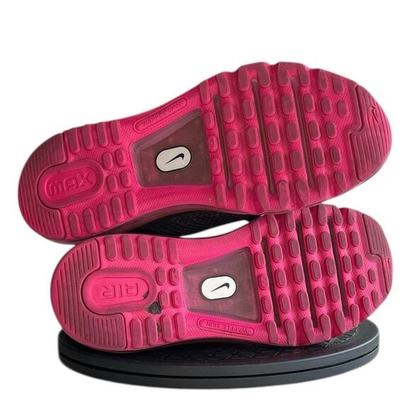 Boys Nike Air Max 2013 555753-001 Mesh Athletic Running Sneaker Size 3.5 Black - Picture 5 of 6